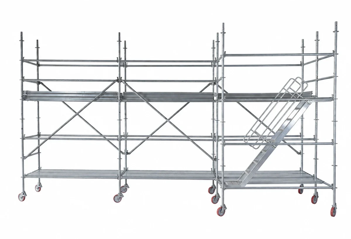 Rosette-node multidirectional scaffolding