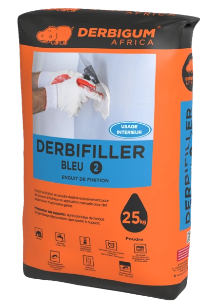 DERBIFILLER BLEU 2 — powdered finishing coat