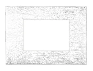Plaque YOUNG 44 rectangulaire blanc 3d 3 modules — SOMEF 44PJ03B/3D