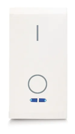 Double-pole switch 250 V – 16 A with integrated indicator CLARA 43 — SOMEF 431010V