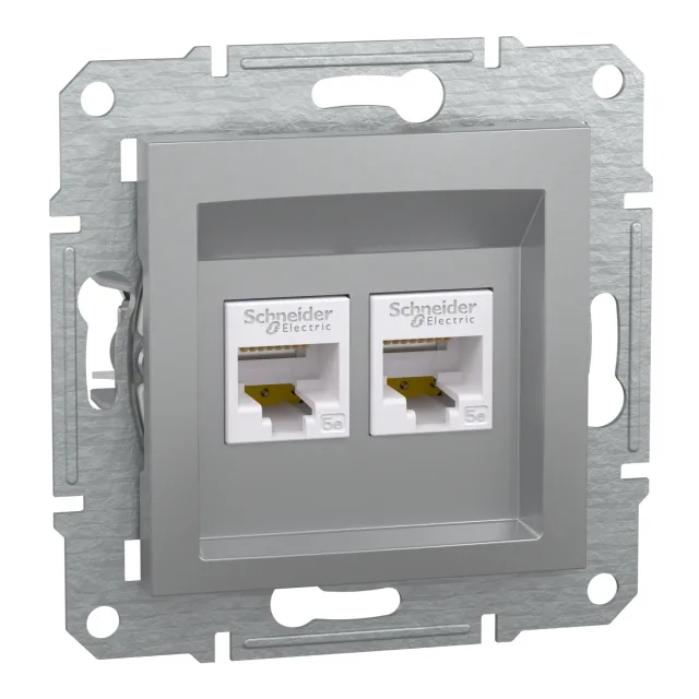 Asfora EPH4400161 rj45 socket outlet — aluminium