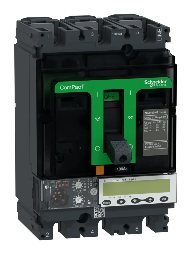 ComPacT NSX C10V35E100 circuit breaker — 3P, 100 A, MicroLogic 5.2 E