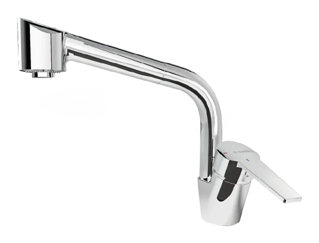 Kitchen sink mixer with pull-out spray Douz — SOPAL 06ESA04