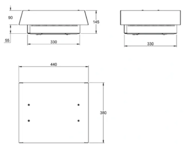 Extracteur de toiture — 1190 m3/h – 1450 m3/h