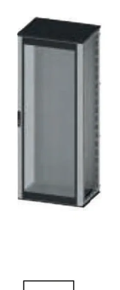 Armoire modulaire CQE — armoire modulaire avec porte vitrée sérigraphiée et panneau arrière