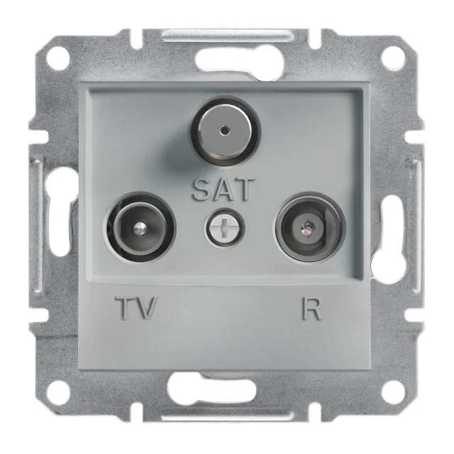 Asfora EPH3500161 tv / radio / sat antenna outlet — aluminium