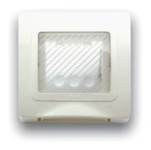 Weatherproof plate flush-mounted square 2 modules S44 white — SOMEF 44SP02B