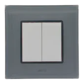 Decorative wall plate LINA 2d grey — SOMEF 43PL32G