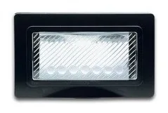 Weatherproof plate flush-mounted rectangular 4 modules S44 dark grey — SOMEF 44SP04GLS