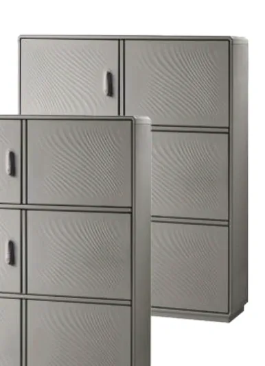 Outdoor enclosure Grafi 12 width 1150mm — Double door 2 with integrated plinth