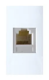 Socket telephone 4 contacts RJ11 white — SOMEF 45B24K