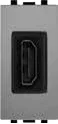 STIEL ALPHA HDMI socket matt grey