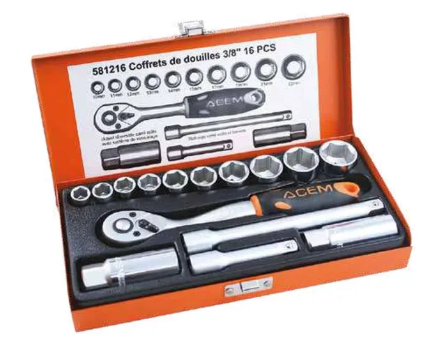 Boxed set of sockets 3/8&Prime; — 581216