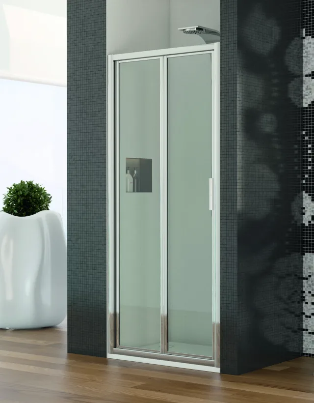 Shower enclosure Riviera recess one folding door — SOPAL