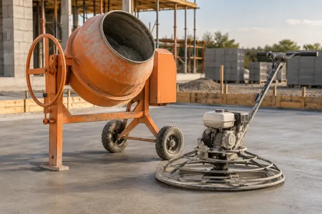 Range selection: Concreting & finishing