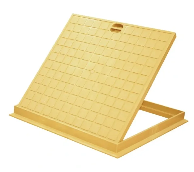 Inspection cover PP beige 500 × 500 — EJIM JCA4042