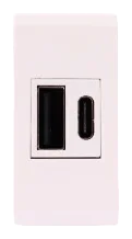 USB charger ultra-fast (PD) 20 W type A+C CLARA 43 — SOMEF 431086USB