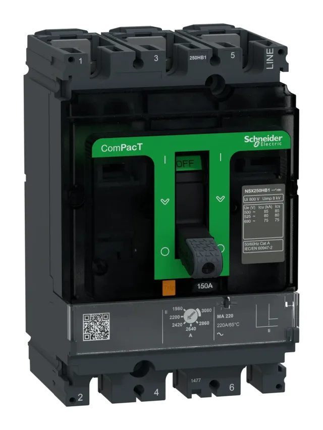 ComPacT NSX C25V3MA150 circuit breaker — 3P, 150 A, MA