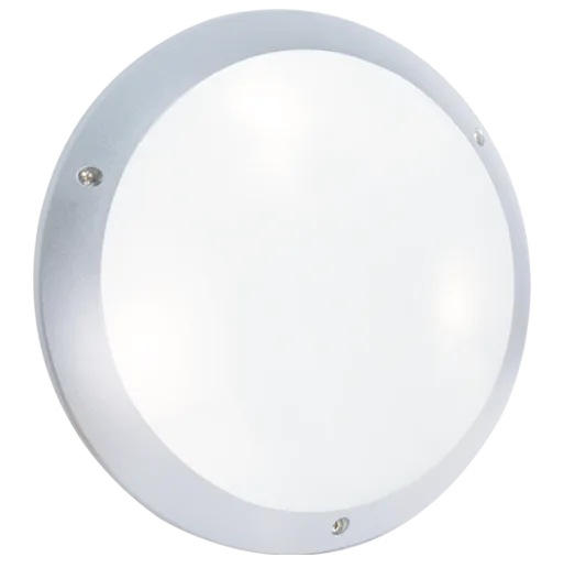 STIEL polycarbonate bulkhead light metallic grey – LED 4000K – without detector