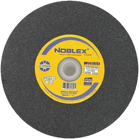 Meule plate grise Noblex G4-2 pour acier