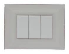 Decorative wall plate LUMINA 2d white — SOMEF 43PL03B