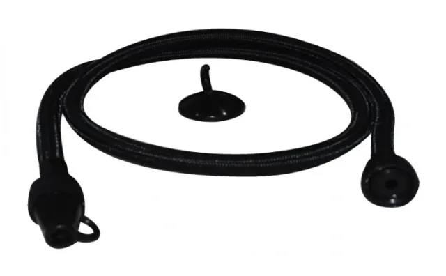 Bidet spray hose braided black 1.20 m — EJIM JWC2019