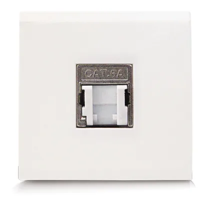 Prise informatique CAT 6A 2 modules CLARA 43 — SOMEF 431028C6A/2