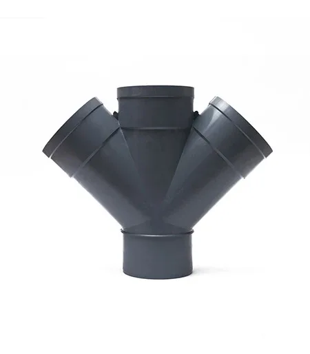 PVC double branch Ø100 — SOCYP
