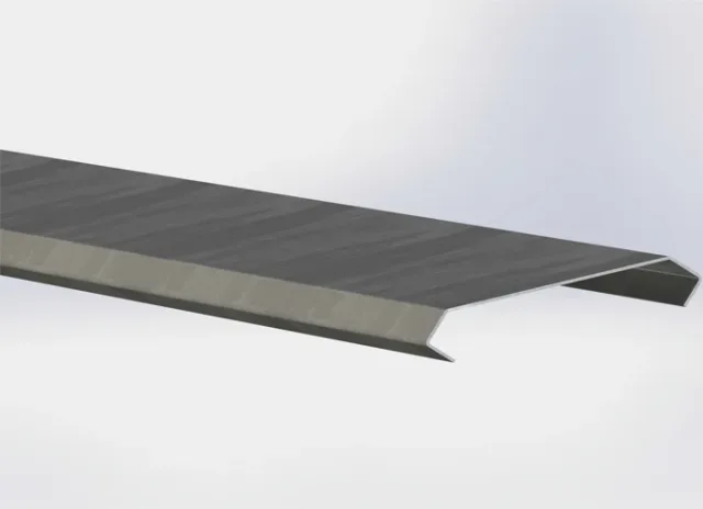 Cable tray cover 95 × 15 — COUVCC95MS