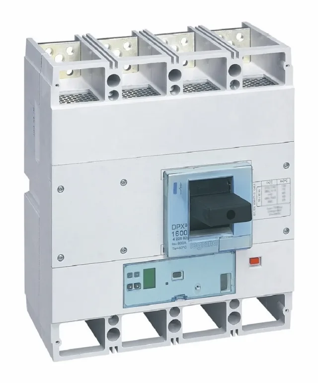 Disjoncteur électronique S1 DPX³1600 pouvoir de coupure 100kA 400V~ – 4P – 800A — Legrand — 422582