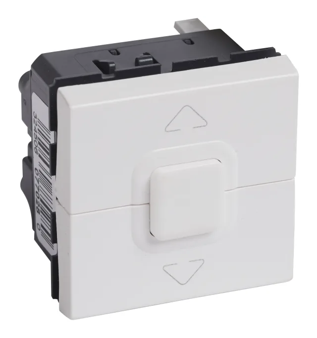 Poussoir 500W maximum Mosaic pour 1 ou plusieurs volets roulants – blanc — Legrand
