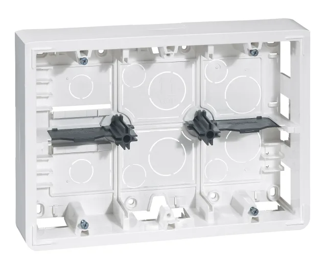 Legrand Mosaic mounting frame — 12 modules, IP2X, White — 080276