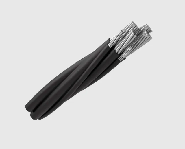 Low voltage overhead service cable