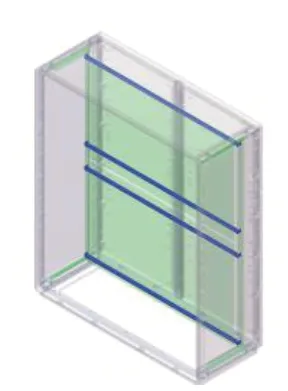 Accessories and spare parts Grafi 12 width 1150mm — mounting plates