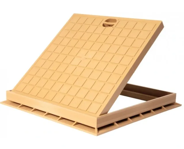 Tampon de sol PP beige 400 × 400 — EJIM JCA4039