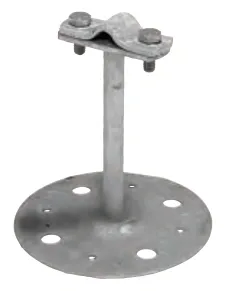 Anchor plate for flat roofs