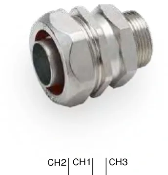 Metal fittings — swivel male in nickel plated brass 6014-G