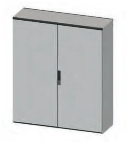 CAE welded enclosure — CAE Compact Horizontal Cabinet structure and rear panel