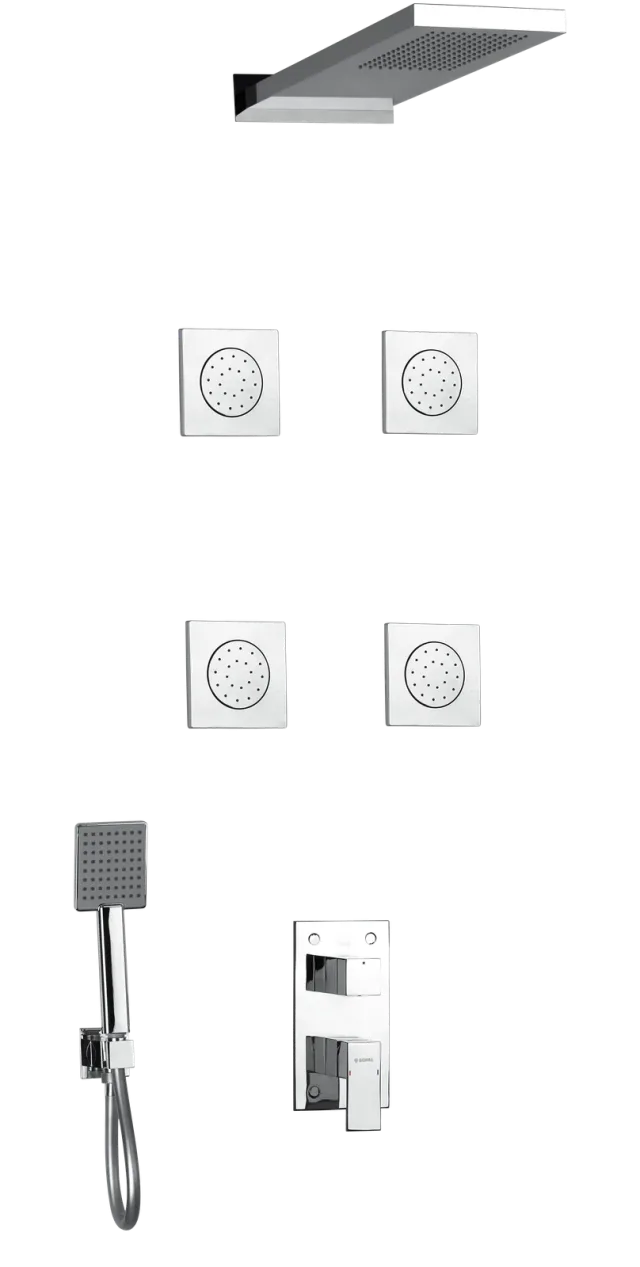 Shower mixer concealed hydromassage with wall shower head El Jem — SOPAL 06F6A04