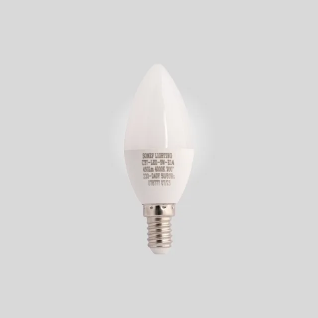 C37 E14 5 W LED candle lamp