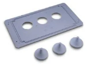 Accessoires et pièces de rechange pour coffrets de comptage — plaques de fermeture de fond