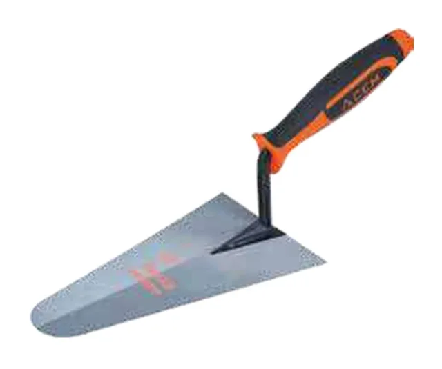 Mason trowel with dual-material handle — 731100