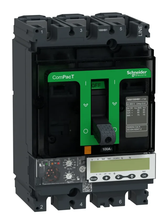 ComPacT NSX C10V36E100 circuit breaker — 3P, 100 A, MicroLogic 6.2 E
