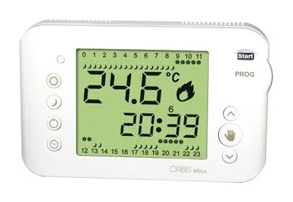 Programmable thermostat battery-powered surface-mounted — SOMEF MIRUS