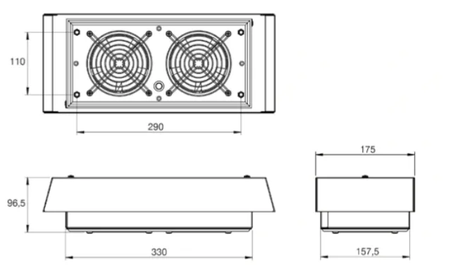 Roof exhaust unit — flat