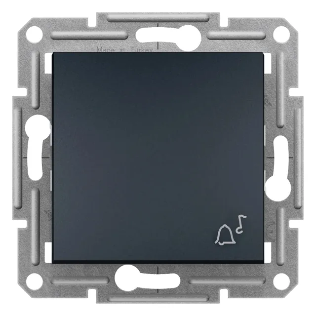 Asfora EPH0800171 push button with bell symbol — anthracite