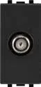 STIEL ALPHA type F coaxial satellite socket carbon black