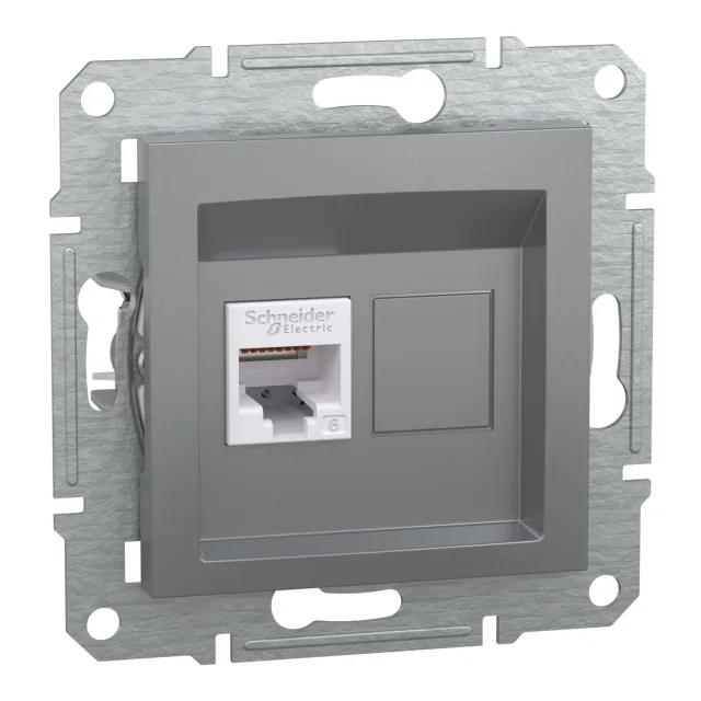 Asfora EPH4700162 rj45 socket outlet — steel