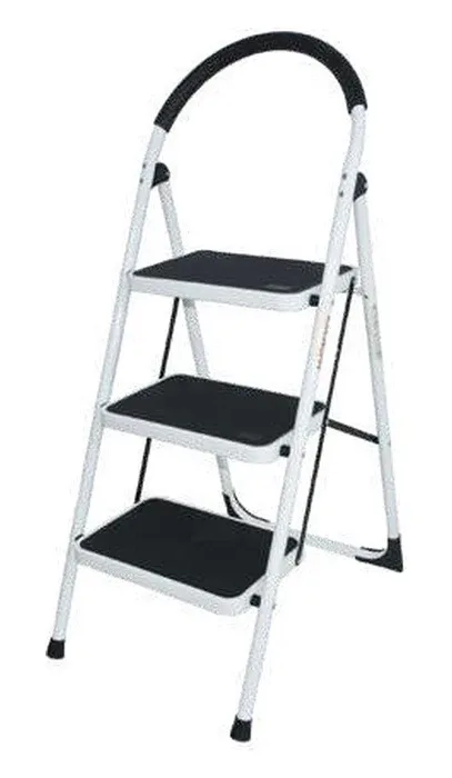 Escabeau en acier marches larges — 700440