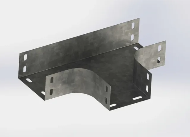 Cable tray tee 125 × 30 — TCC12530